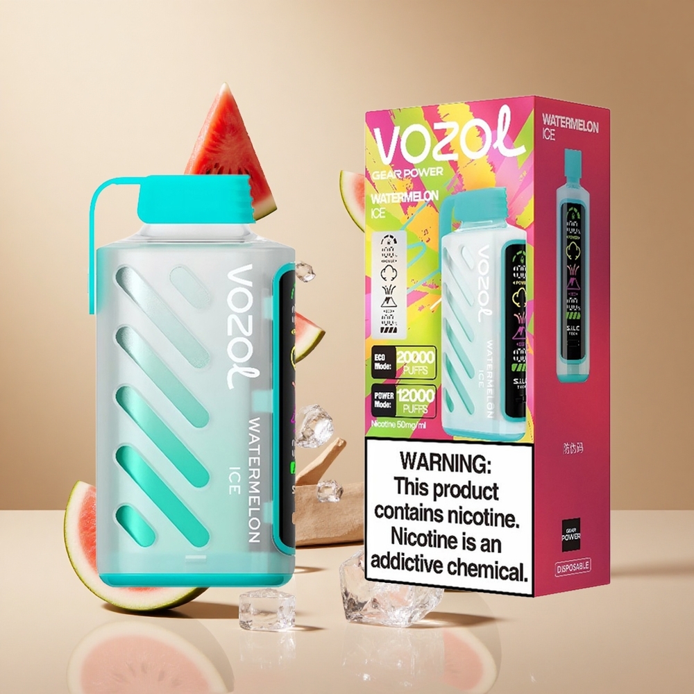 Sandía Hielo VOZOL Gear Power 20000 Puffs Pantalla Completa