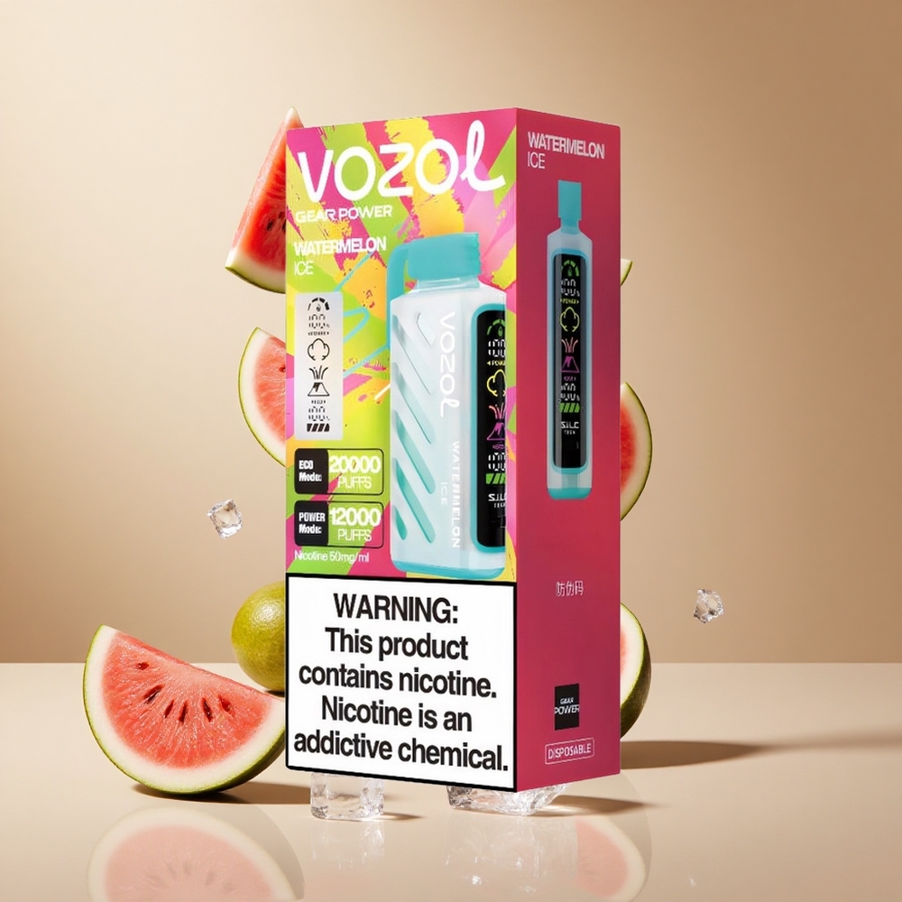 Sandía Hielo VOZOL Gear Power 20000 Puffs Pantalla Completa