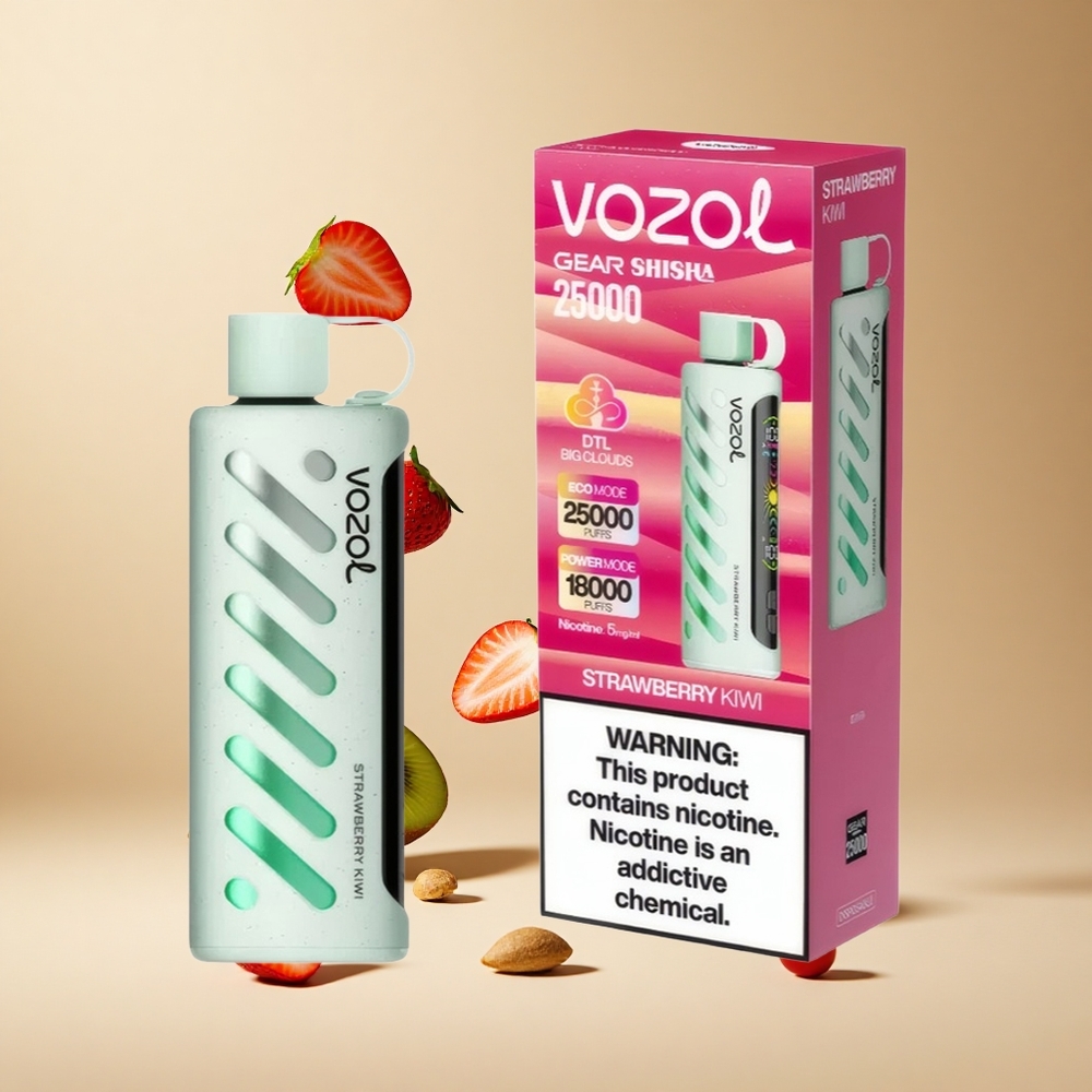 Fresa Kiwi VOZOL Gear Shisha 25000 Puffs Dual Mesh Dual Modes