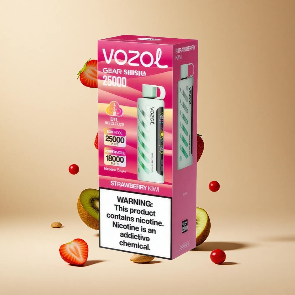 Fresa Kiwi VOZOL Gear Shisha 25000 Puffs Dual Mesh Dual Modes