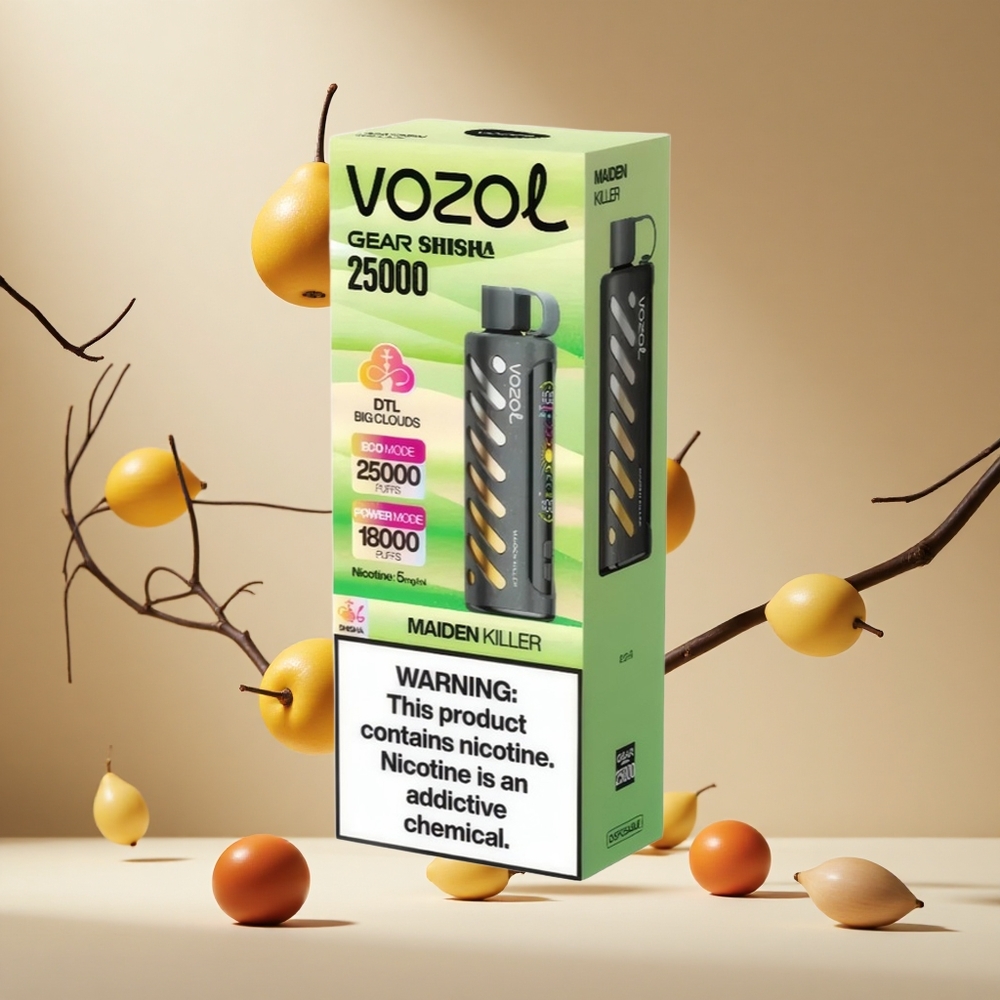 Maiden Killer VOZOL Gear Shisha 25000 Puffs Dual Mesh Dual Modes