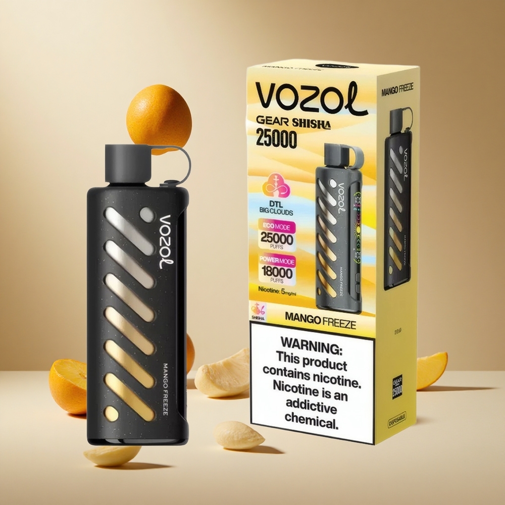 Mango Helado VOZOL Gear Shisha 25000 Puffs S.i.L.C Tech