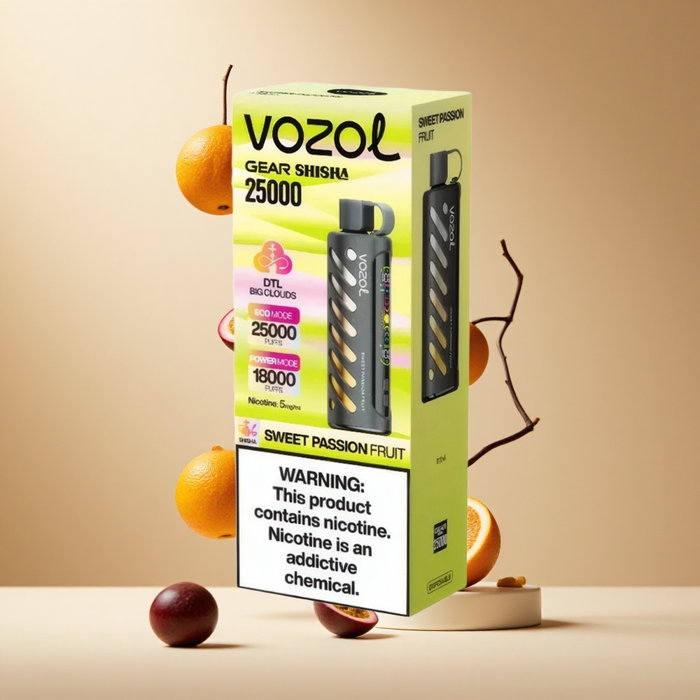 Pasa Dulce Fruta de la Pasión VOZOL Gear Shisha 25000 Puffs con S.i.L.C Tech