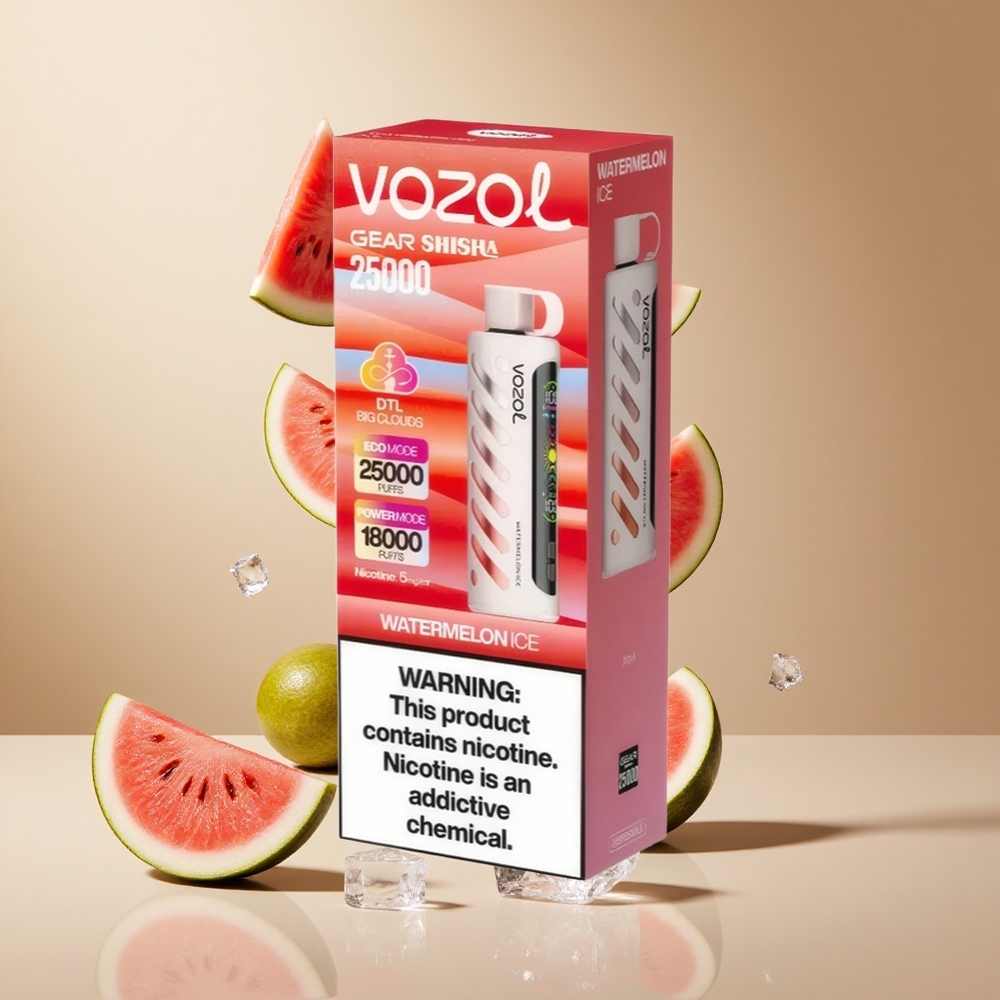Sandía Helada VOZOL Gear Shisha 25000 Puffs con Tecnología S.i.L.C