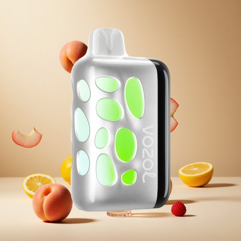 Durazno Frambuesa Limonada VOZOL RAVE 40000 80% Cargado en 20 Min