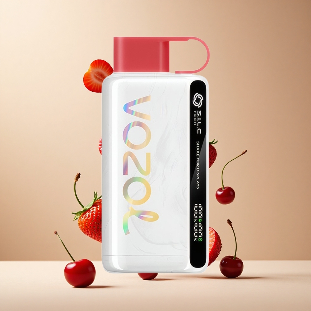 Fresa Frambuesa Cereza VOZOL STAR 9000/12000 Puffs con Carga 30% más Rápida