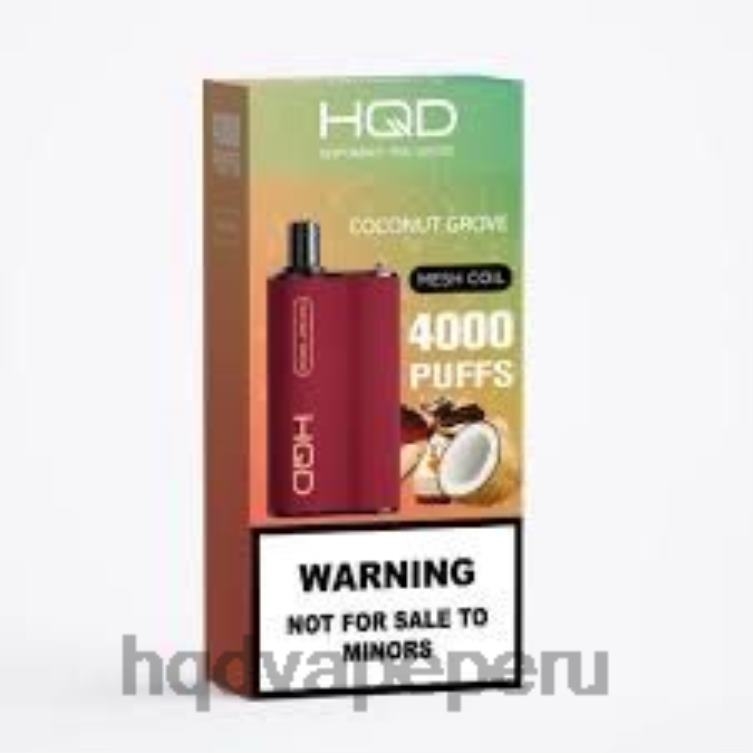 HQD BOX 4000 bocanadas Coconut Grove BT0J73 HQD Vape Lima