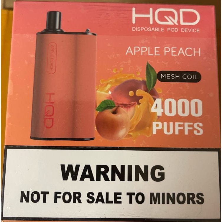HQD BOX 4000 bocanadas durazno manzana BT0J74 HQD Vape Precio
