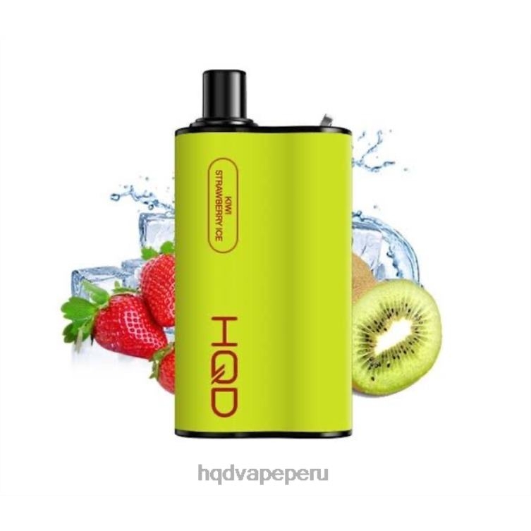 HQD BOX 4000 bocanadas hielo de kiwi y fresa BT0J72 HQD Vape Peru