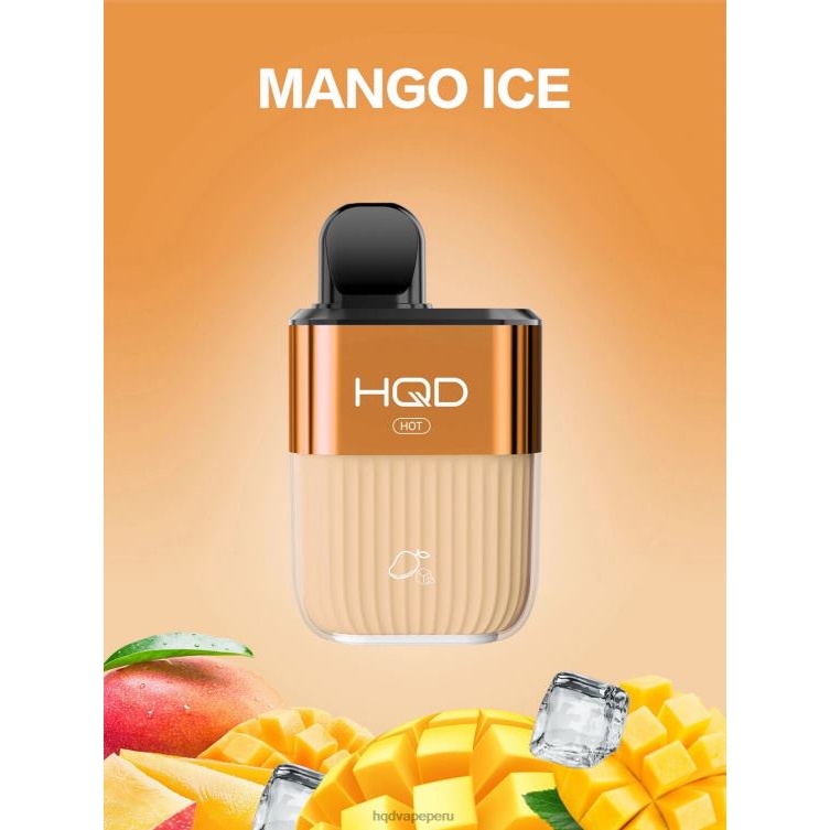 HQD HOT 5000 bocanadas hielo de mango BT0J64 HQD Vape Precio