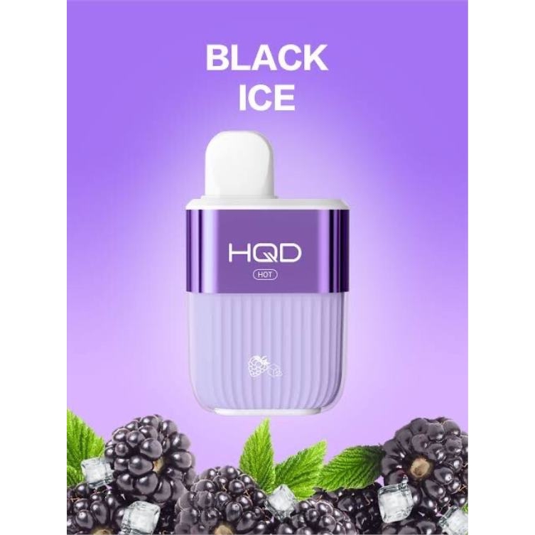 HQD HOT 5000 bocanadas hielo negro BT0J62 HQD Vape Peru