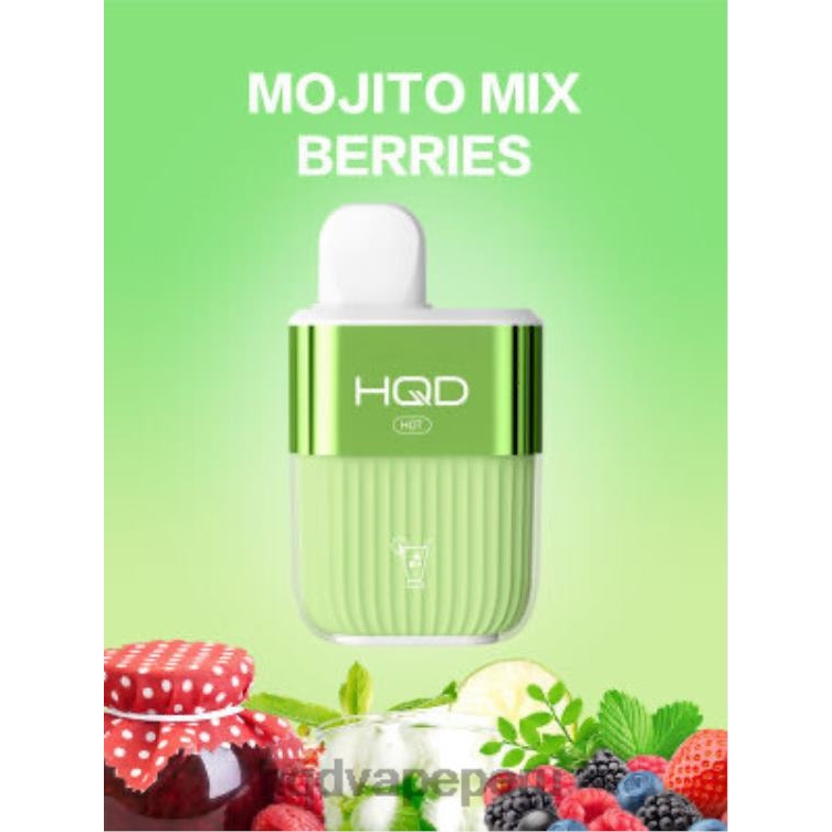 HQD HOT 5000 bocanadas mezcla de mojitos de bayas BT0J61 HQD Peru