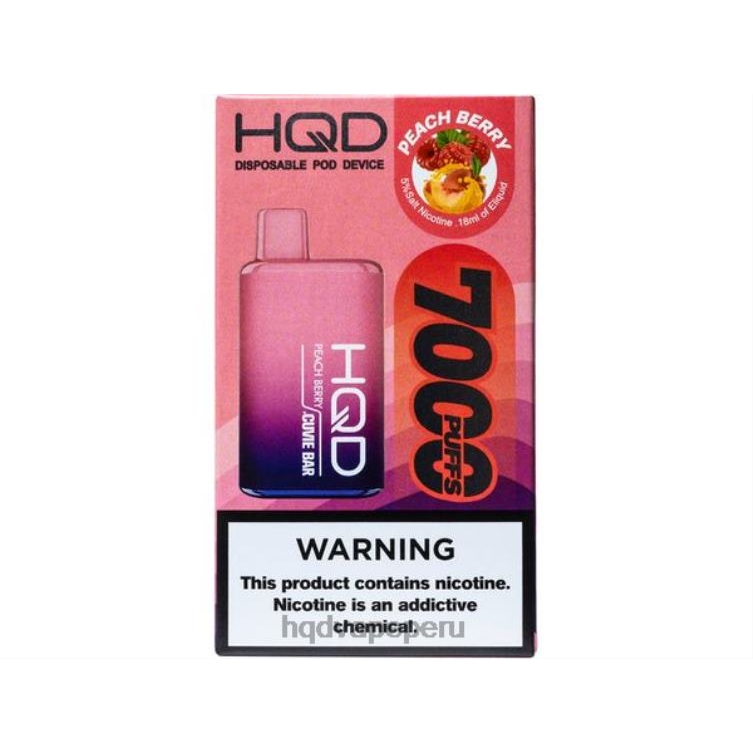 HQD CUVIE BAR desechable baya de durazno BT0J228 HQD Vape Sabores