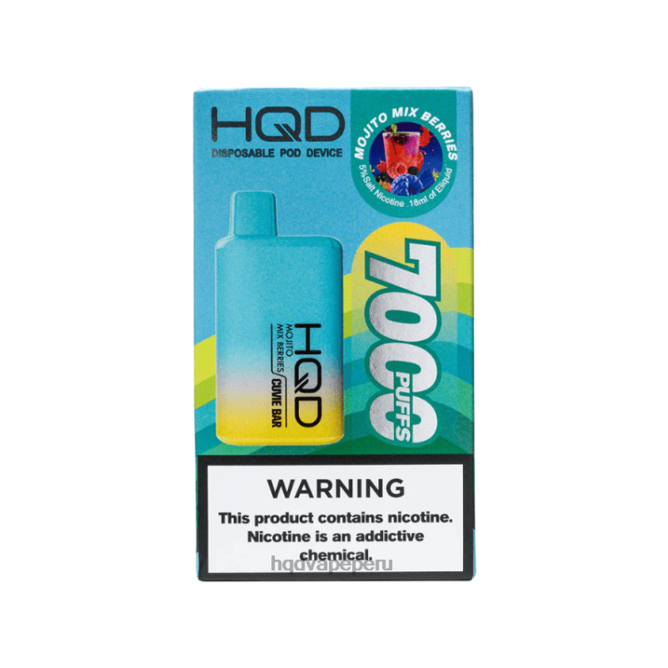 HQD CUVIE BAR desechable mezcla de mojitos de bayas BT0J224 HQD Vape Precio