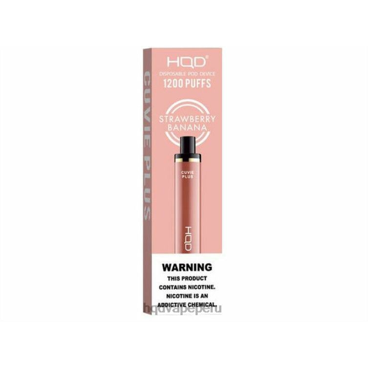 HQD CUVIE PLUS vaporizador desechable Fresa plátano BT0J256 HQD Disposable Vape