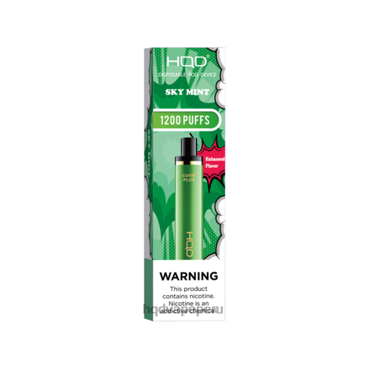 HQD CUVIE PLUS vaporizador desechable cielo menta BT0J250 HQD Cigarrillo Electronico