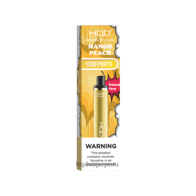 HQD CUVIE PLUS vaporizador desechable durazno mango BT0J217 Best HQD Flavors