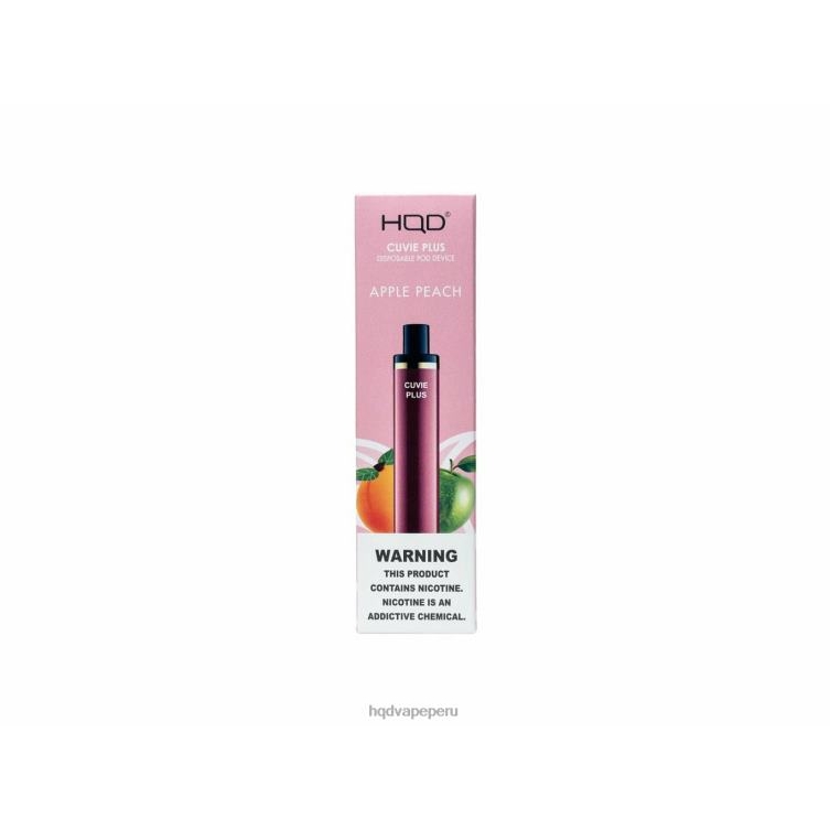 HQD CUVIE PLUS vaporizador desechable durazno manzana BT0J127 Best HQD Flavors