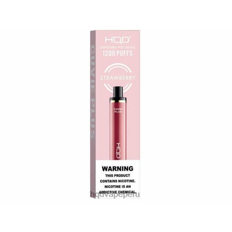 HQD CUVIE PLUS vaporizador desechable fresa BT0J252 HQD Vape Peru