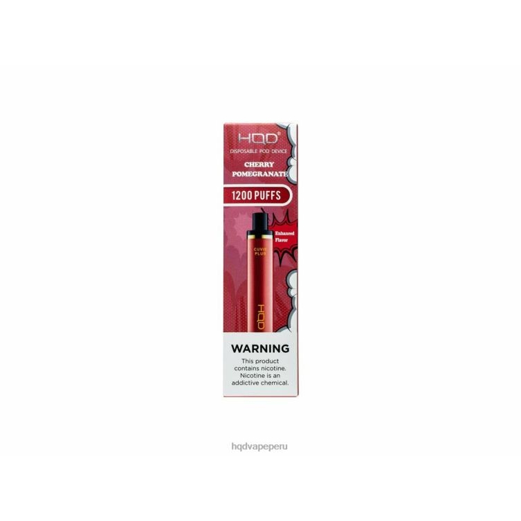 HQD CUVIE PLUS vaporizador desechable granada cereza BT0J152 HQD Vape Peru