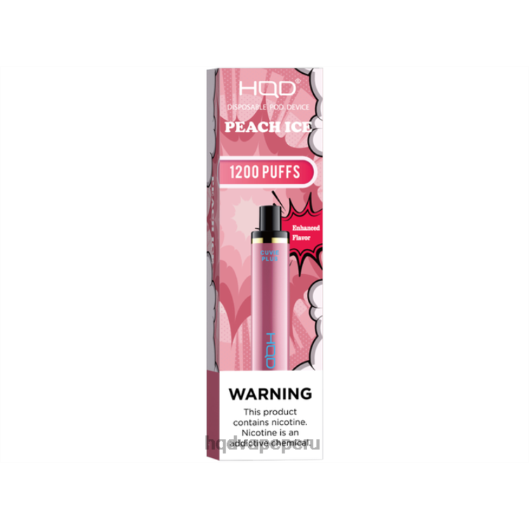 HQD CUVIE PLUS vaporizador desechable hielo de durazno BT0J230 HQD Cigarrillo Electronico