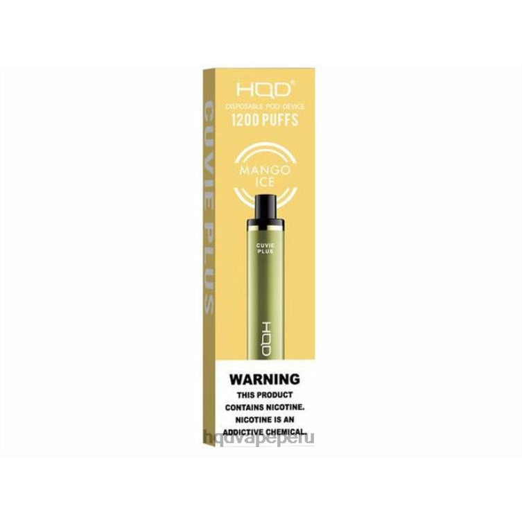 HQD CUVIE PLUS vaporizador desechable hielo de mango BT0J216 HQD Disposable Vape