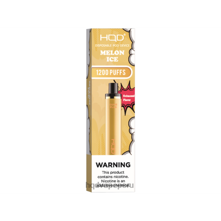 HQD CUVIE PLUS vaporizador desechable hielo de melón BT0J219 HQD Vape Review