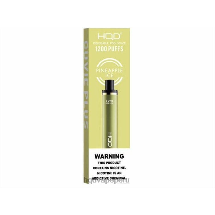 HQD CUVIE PLUS vaporizador desechable hielo de piña BT0J234 HQD Vape Precio