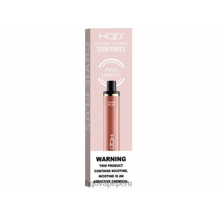 HQD CUVIE PLUS vaporizador desechable limon rosa BT0J237 Best HQD Flavors