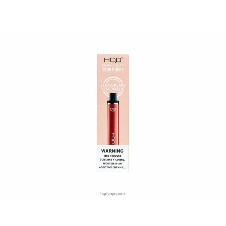 HQD CUVIE PLUS vaporizador desechable limonada de fresa BT0J257 Best HQD Flavors