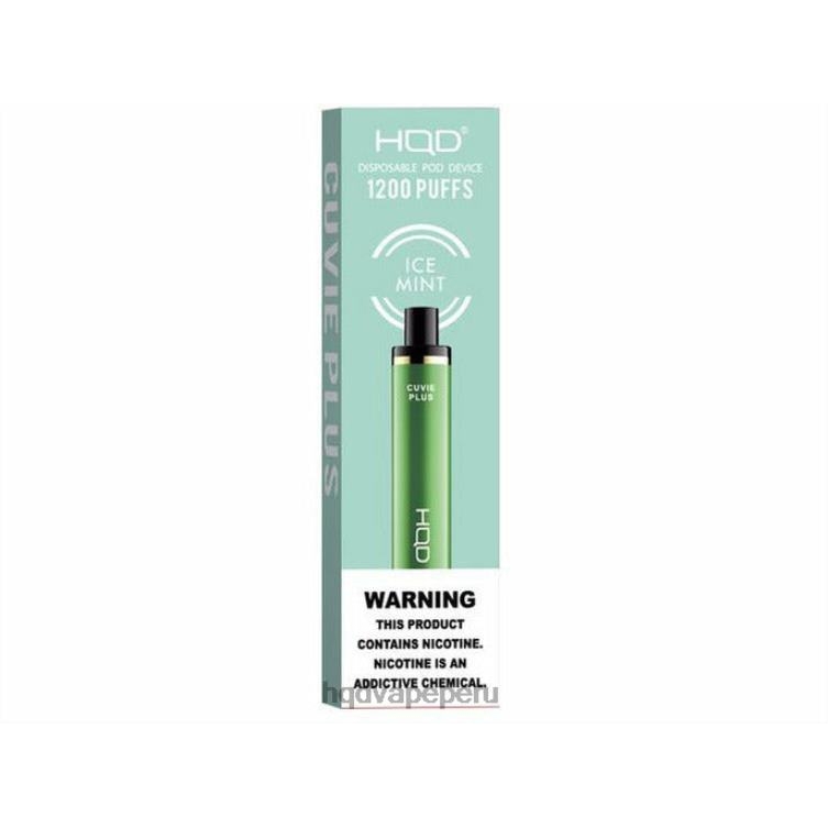 HQD CUVIE PLUS vaporizador desechable menta helada BT0J202 HQD Vape Peru