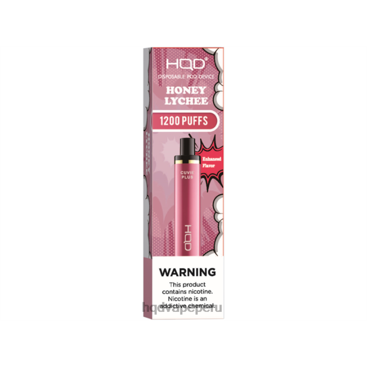 HQD CUVIE PLUS vaporizador desechable miel de lichi BT0J174 HQD Vape Precio
