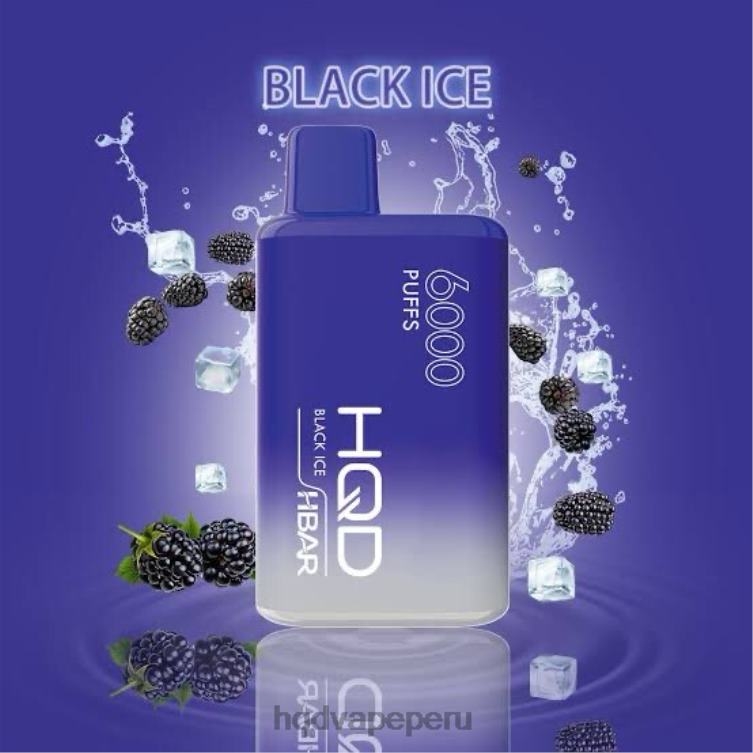 HQD HBAR 6000 bocanadas hielo negro BT0J44 HQD Vape Precio