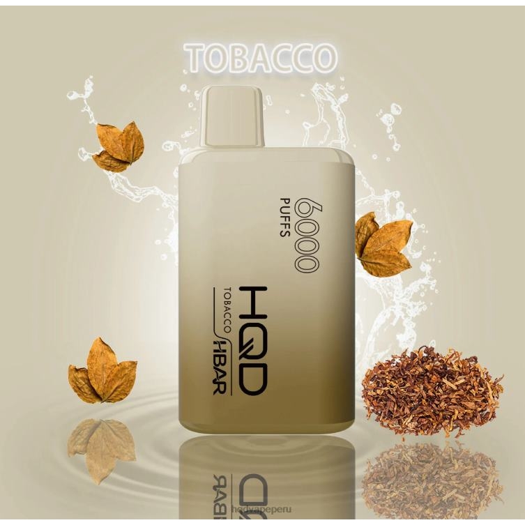HQD HBAR 6000 bocanadas tabaco BT0J52 HQD Vape Peru