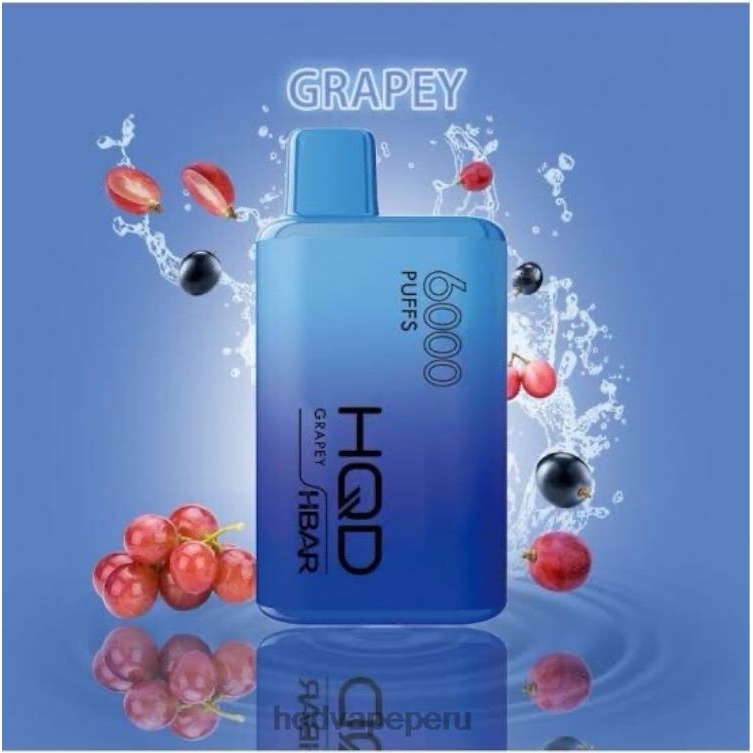 HQD HBAR 6000 bocanadas uva BT0J42 HQD Vape Peru